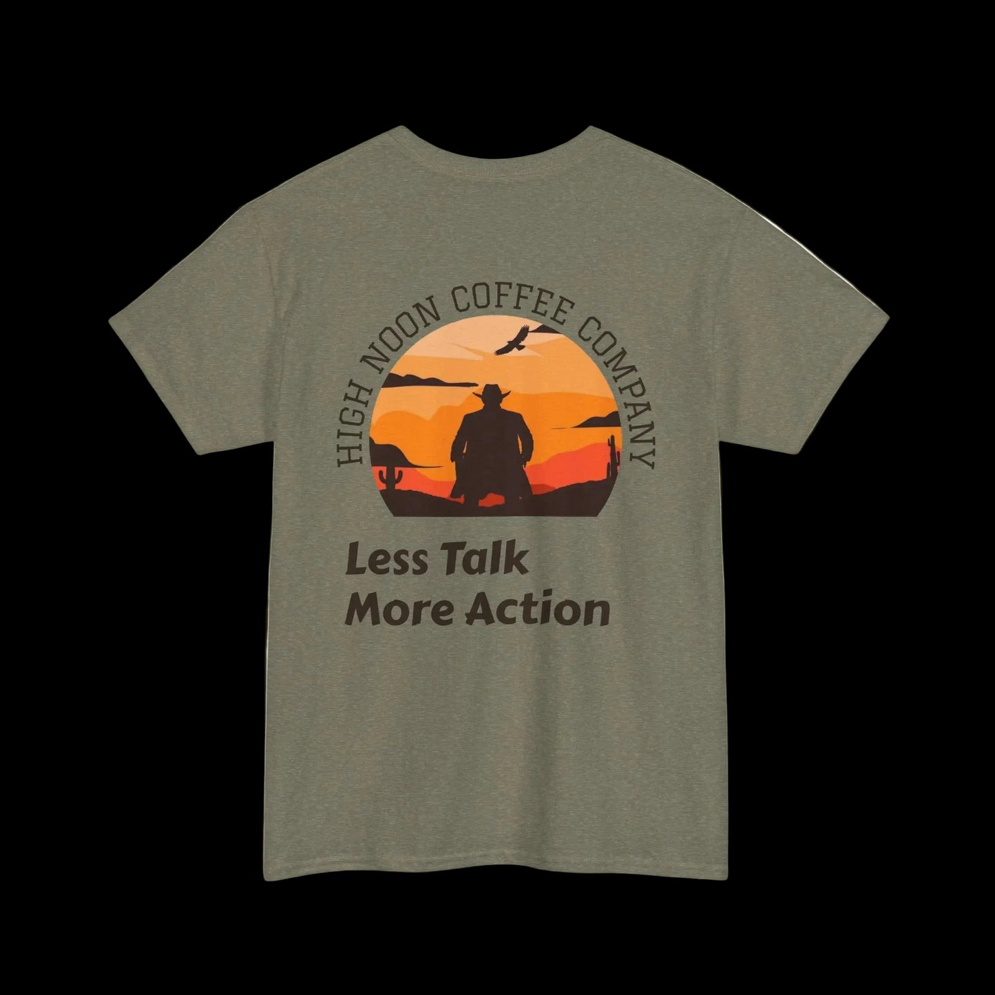 High Noon Coffee Company Sunset Tee | Less Talk More Action